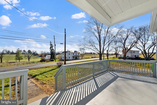 view of patio with a porch