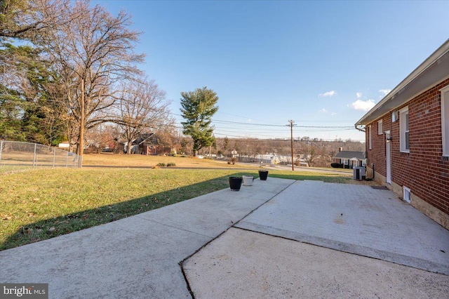 view of patio / terrace featuring central AC unit