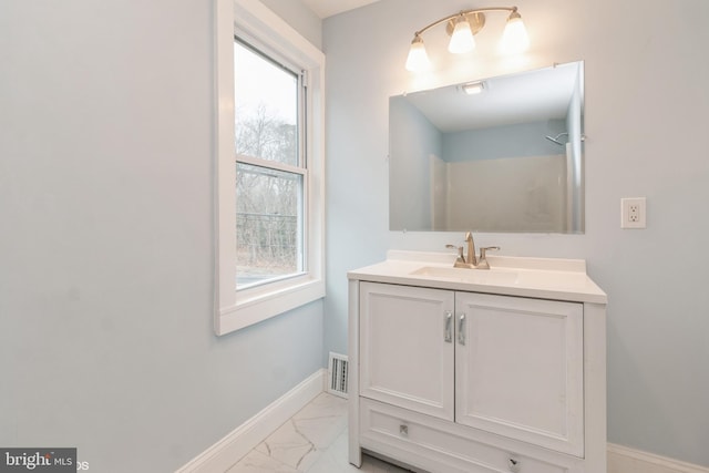 bathroom featuring vanity