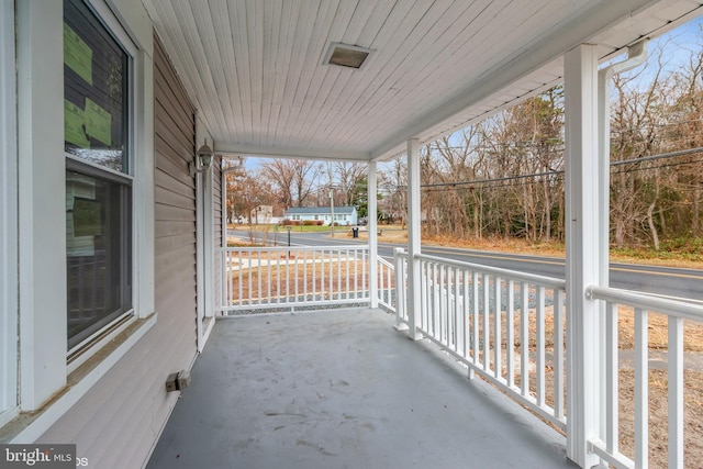 exterior space featuring covered porch