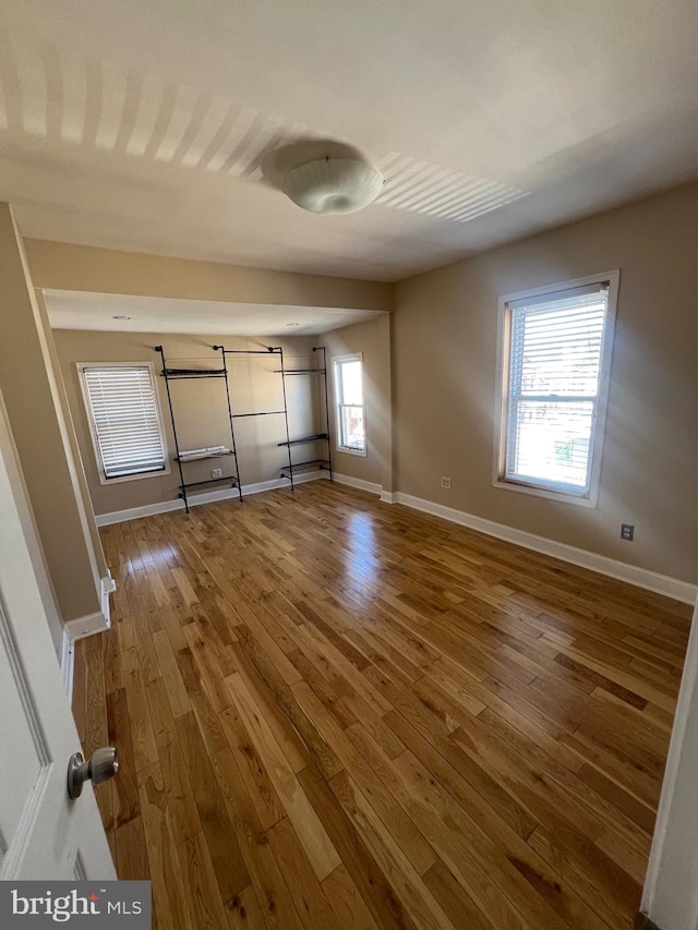 interior space with wood-type flooring