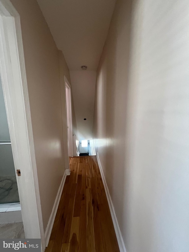 hall featuring hardwood / wood-style floors