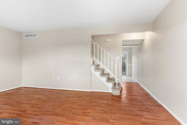 interior space with wood-type flooring