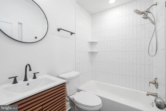 1401 S 13th St, Philadelphia, PA 19147 - full bathroom featuring toilet, shower / bathtub combination, and vanity