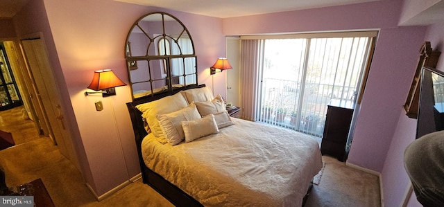 bedroom with carpet flooring