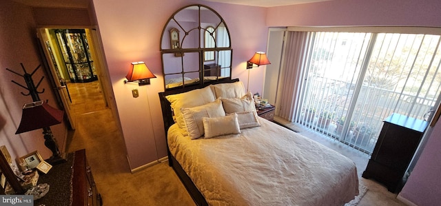 bedroom with carpet floors