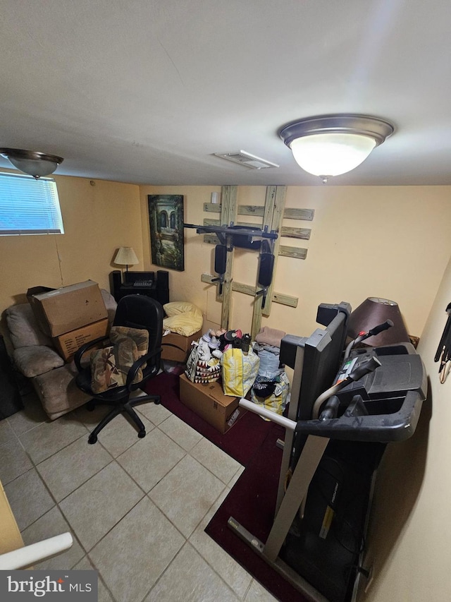 interior space featuring tile patterned floors