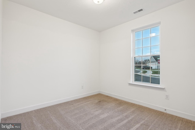 view of carpeted empty room