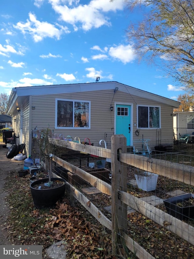 view of front of home