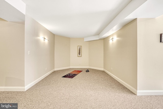 interior space featuring carpet floors