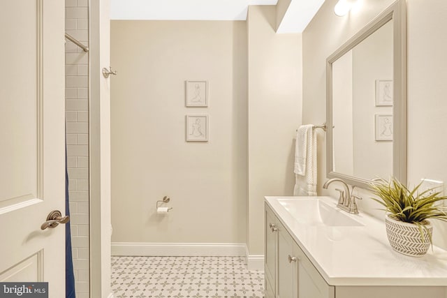 bathroom featuring vanity