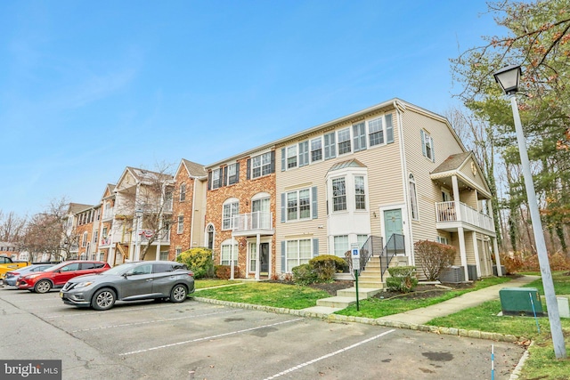 view of property with central AC