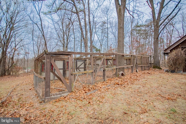 view of outdoor structure