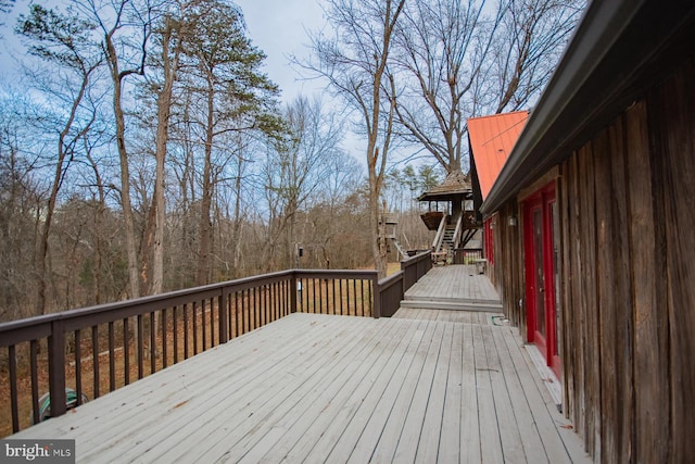 view of deck