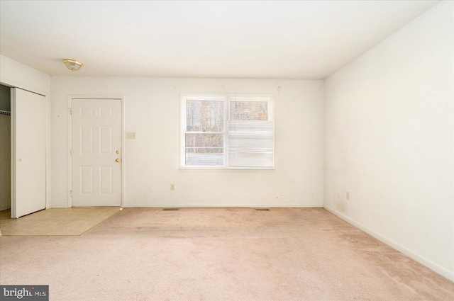 view of carpeted empty room