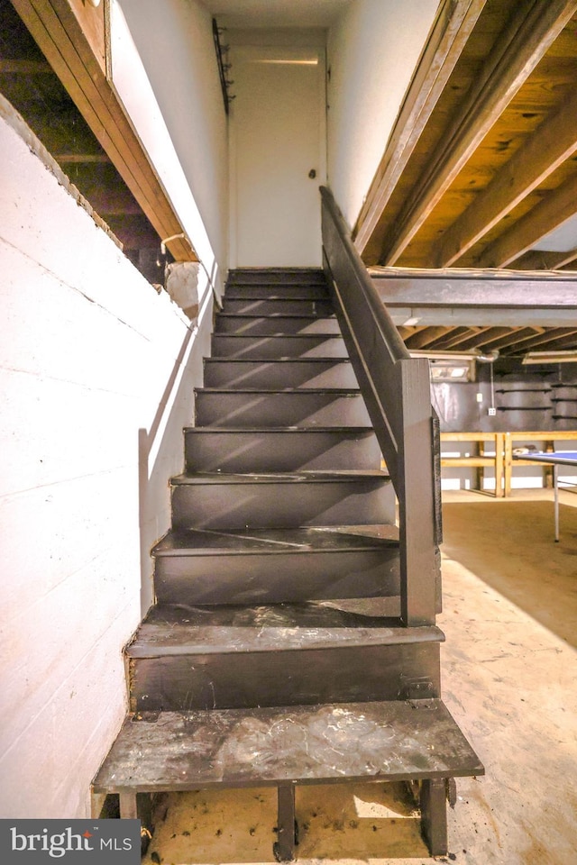 view of stairs