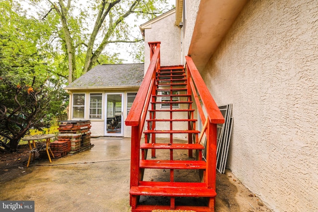 view of stairway