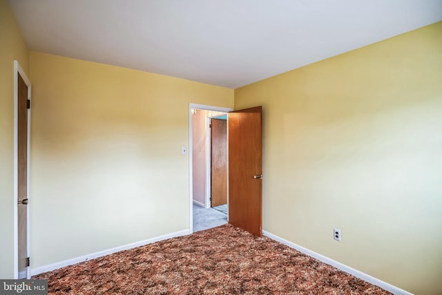 view of carpeted empty room