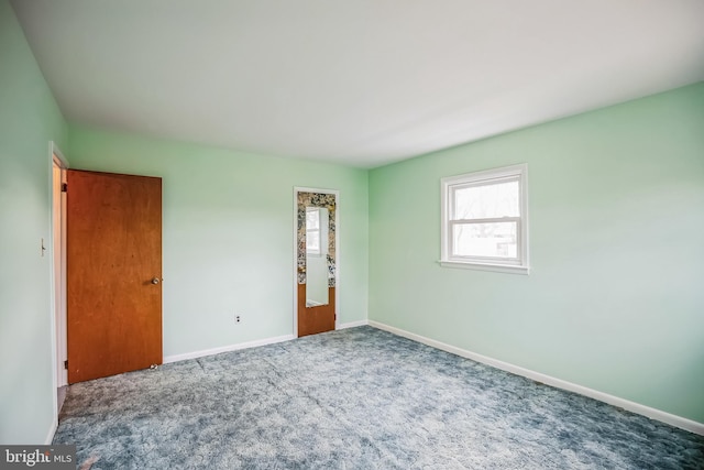 view of carpeted empty room