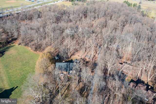 drone / aerial view featuring a rural view