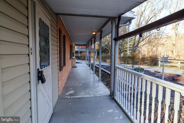 view of patio with covered porch