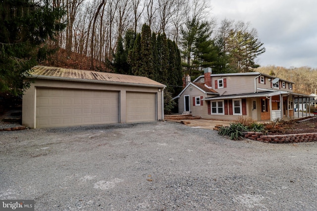 view of front property featuring a porch