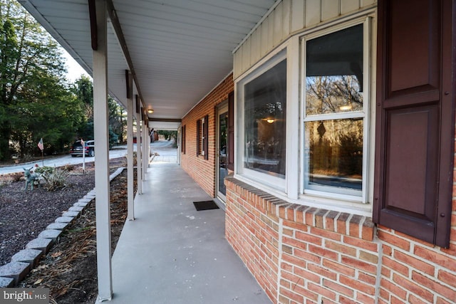 view of patio / terrace with a porch