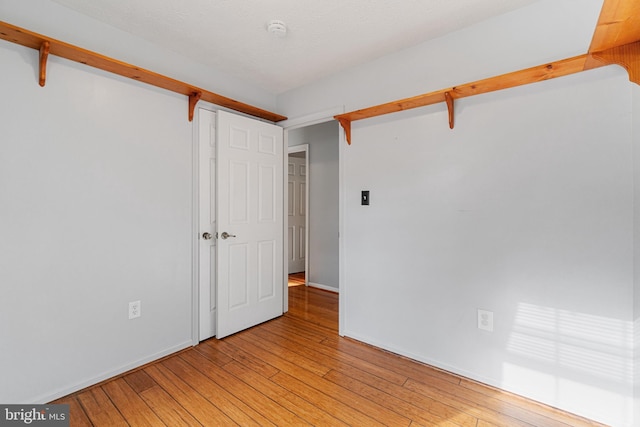 empty room featuring light wood-type flooring