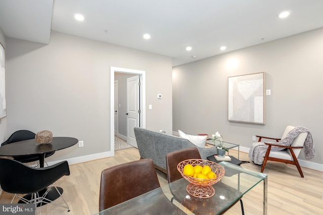 interior space featuring light hardwood / wood-style flooring