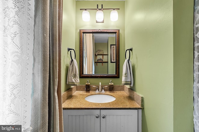 bathroom featuring vanity