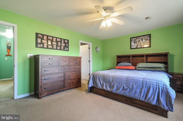 143 Mayor Ln, Felton, DE 19943 - bedroom featuring light colored carpet and a ceiling fan