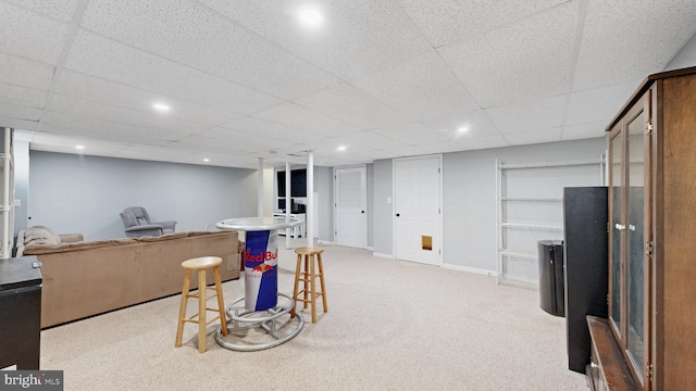 143 Mayor Ln, Felton, DE 19943 - recreation room featuring light carpet