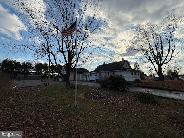 view of side of property