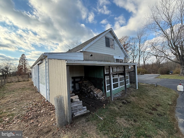 view of side of home