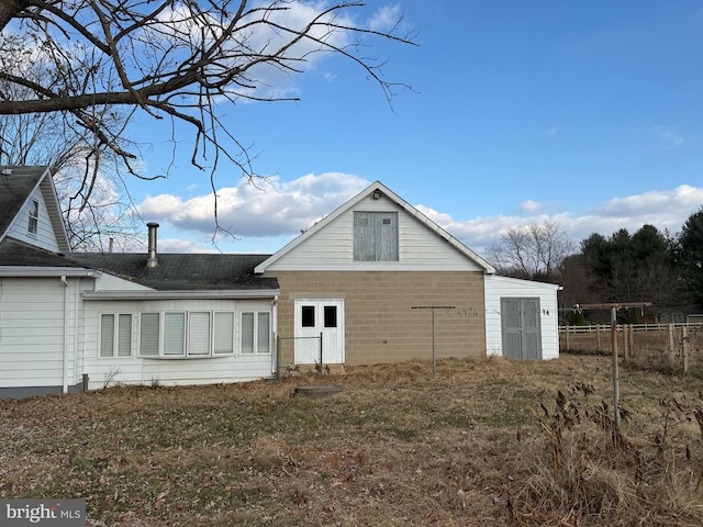 view of back of property