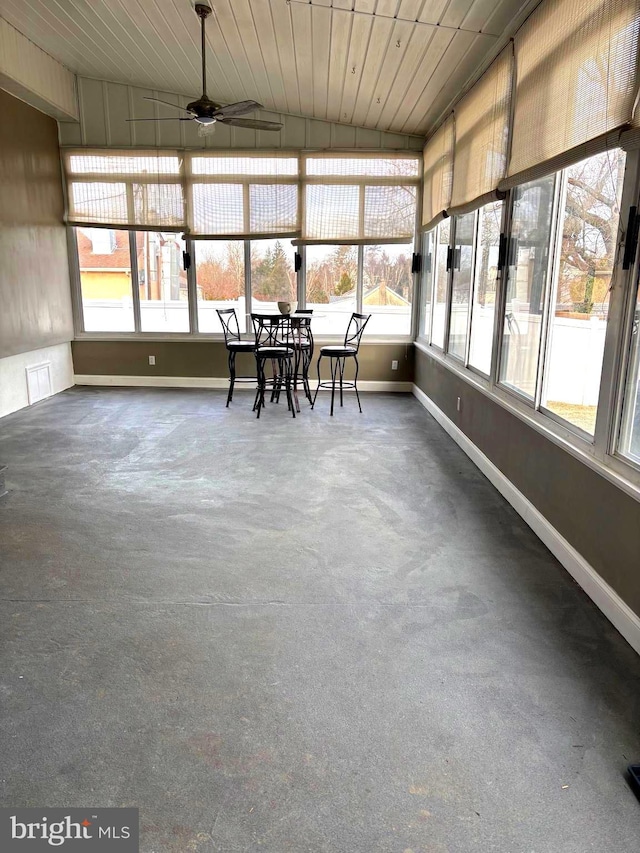 451 Ridge Pike, Lafayette Hill, PA 19444 - sunroom featuring baseboards and vaulted ceiling