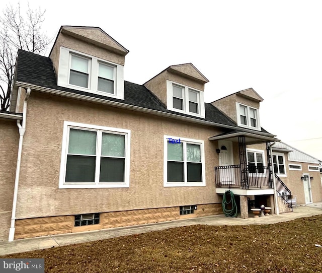 451 Ridge Pike, Lafayette Hill, PA 19444 - view of front of house with stucco siding