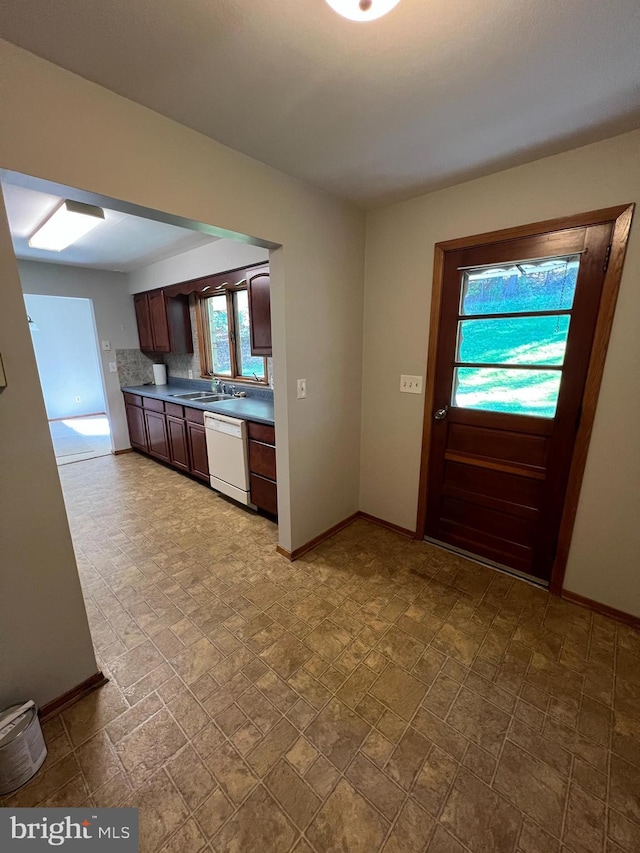 kitchen with dishwasher and sink