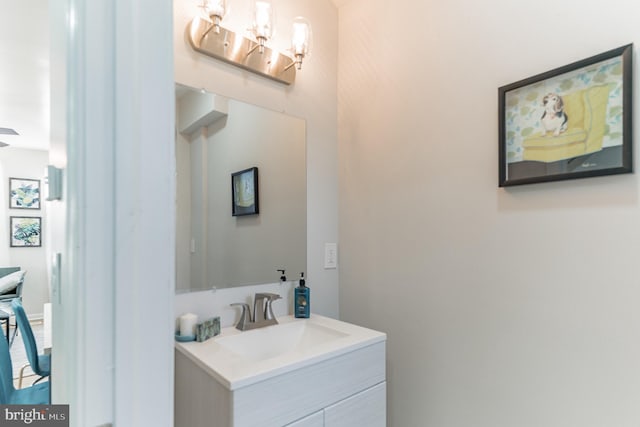 bathroom featuring vanity