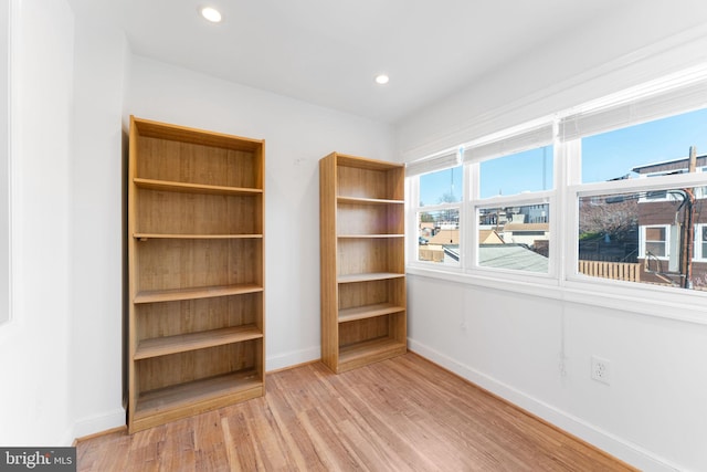 interior space featuring light hardwood / wood-style floors