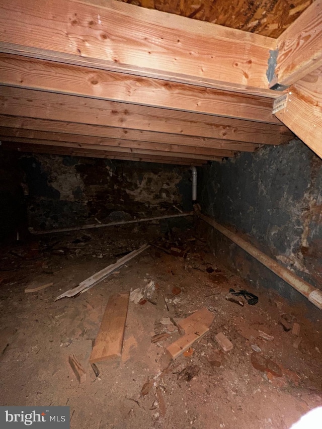 view of attic