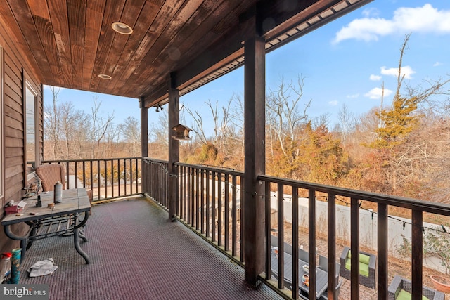 view of balcony