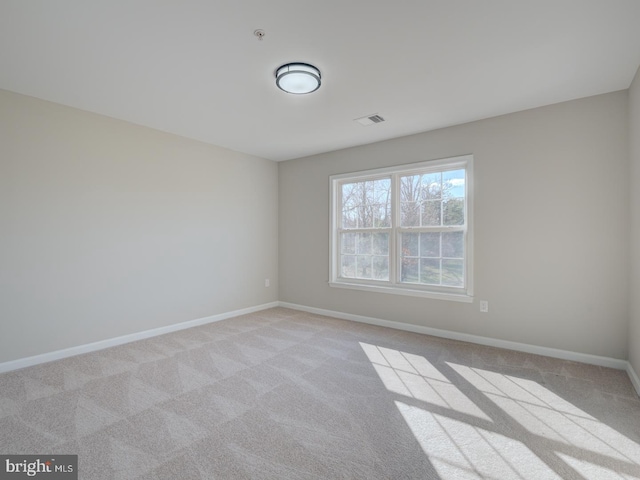 empty room with light carpet