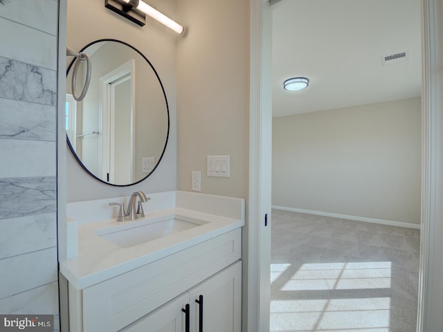 bathroom featuring vanity