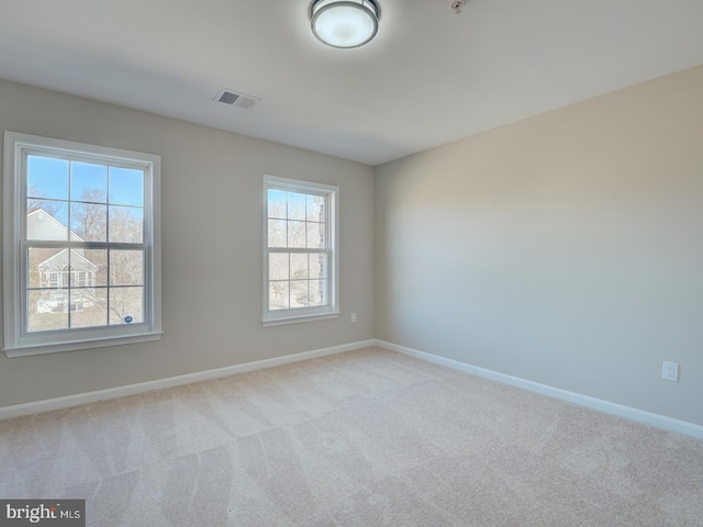 view of carpeted empty room