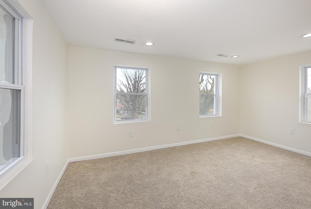 view of carpeted empty room