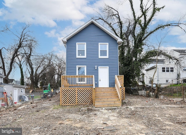 view of rear view of house