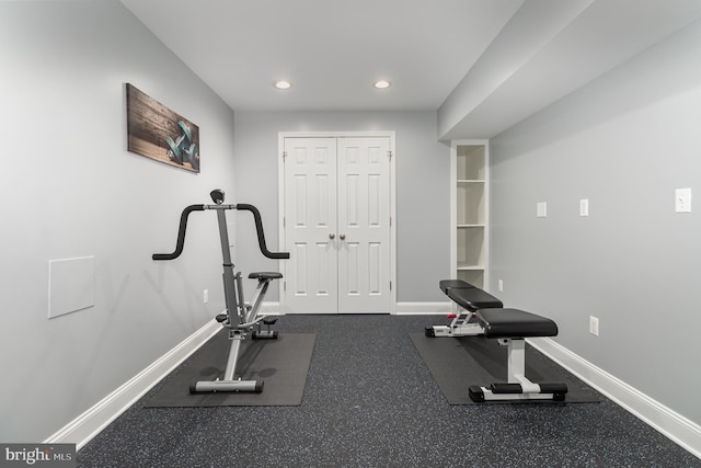 view of exercise room