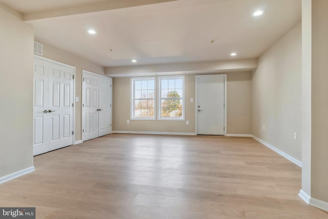 entryway featuring light hardwood / wood-style floors