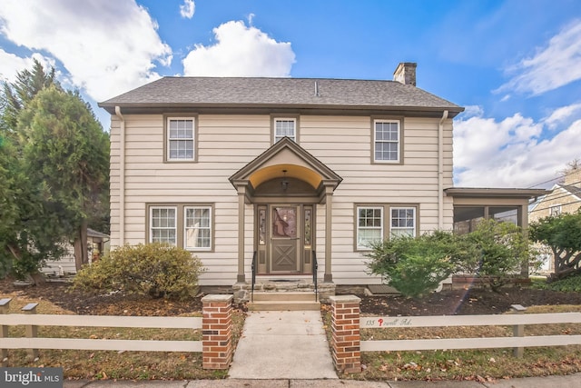 view of colonial house